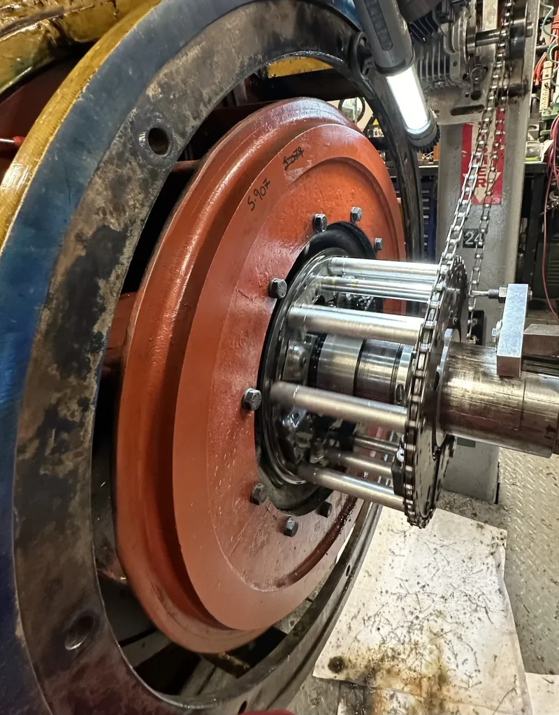 In-situ machining of alternator shaft journal on installed rotating equipment